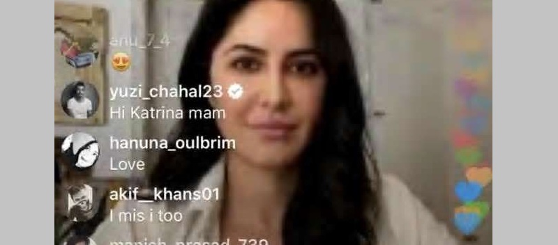 Yuzvendra Chahal crashes live chat of Katrina Kaif on Instagram